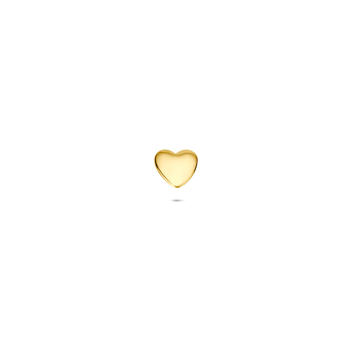 Heart flat back piercing