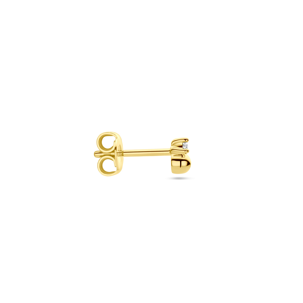 Diamond ball stud single earring - Image 2