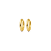 Small Gold Huggie Hoops - Thumbnail Image 2