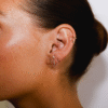 Chain bar stud earrings - Thumbnail Image 4