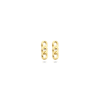 Chain bar stud earrings - Thumbnail Image 2