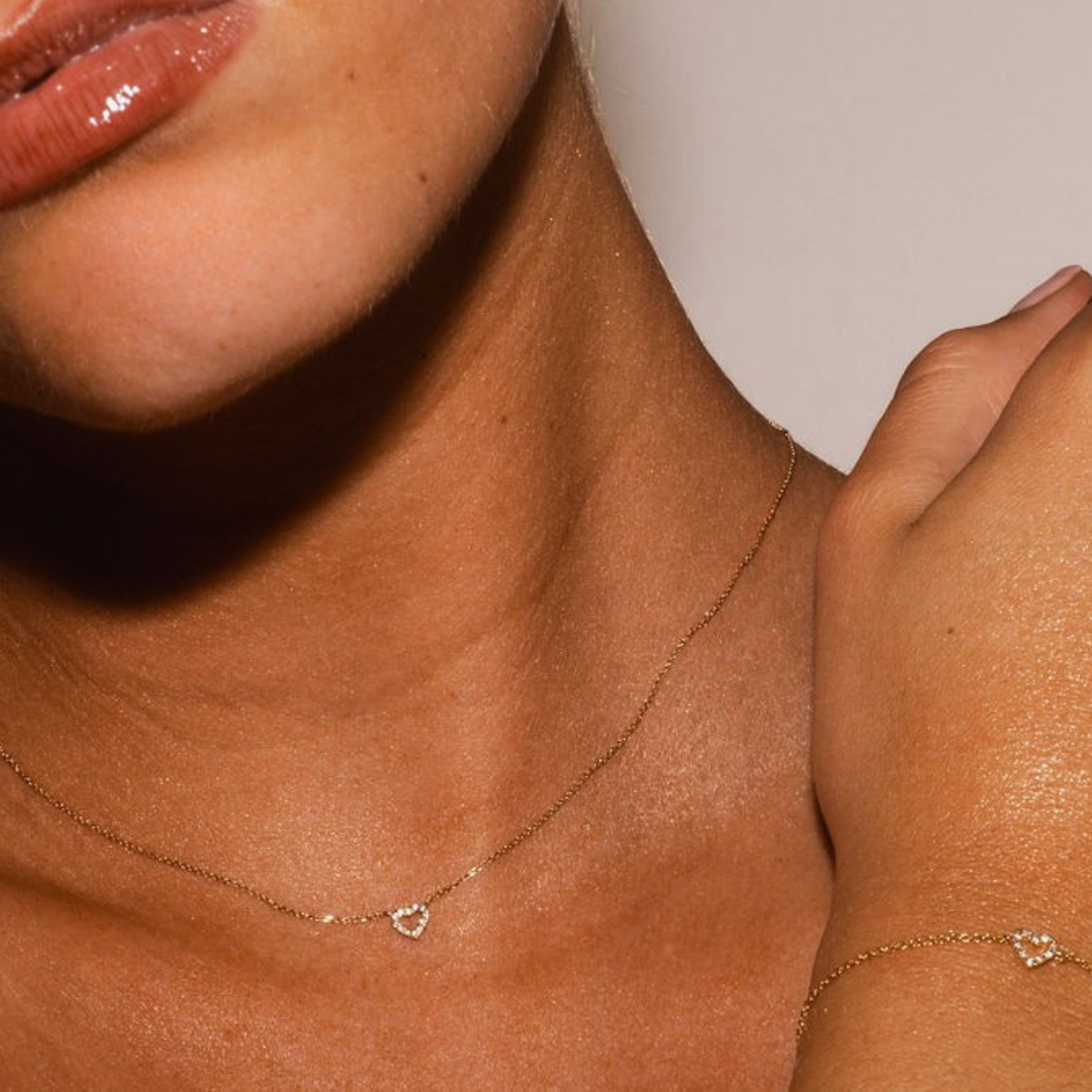 Diamond heart necklace