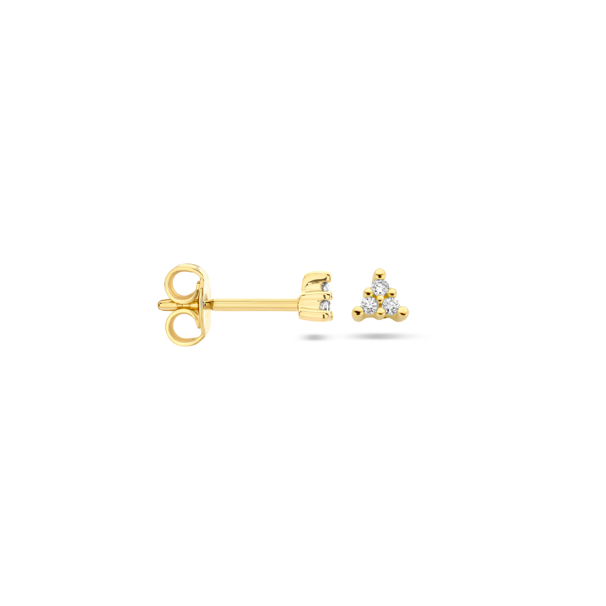 Diamond triangle studs