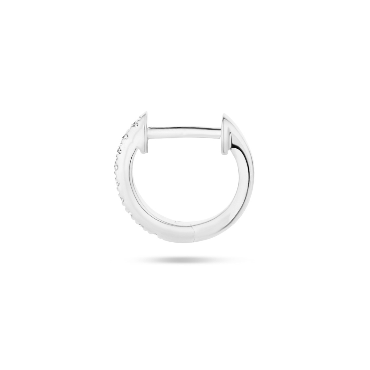 Diamond hoop single earring - Image 2