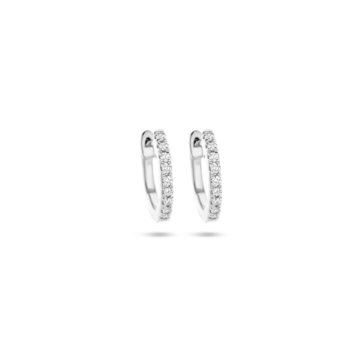 Diamond hoop earings