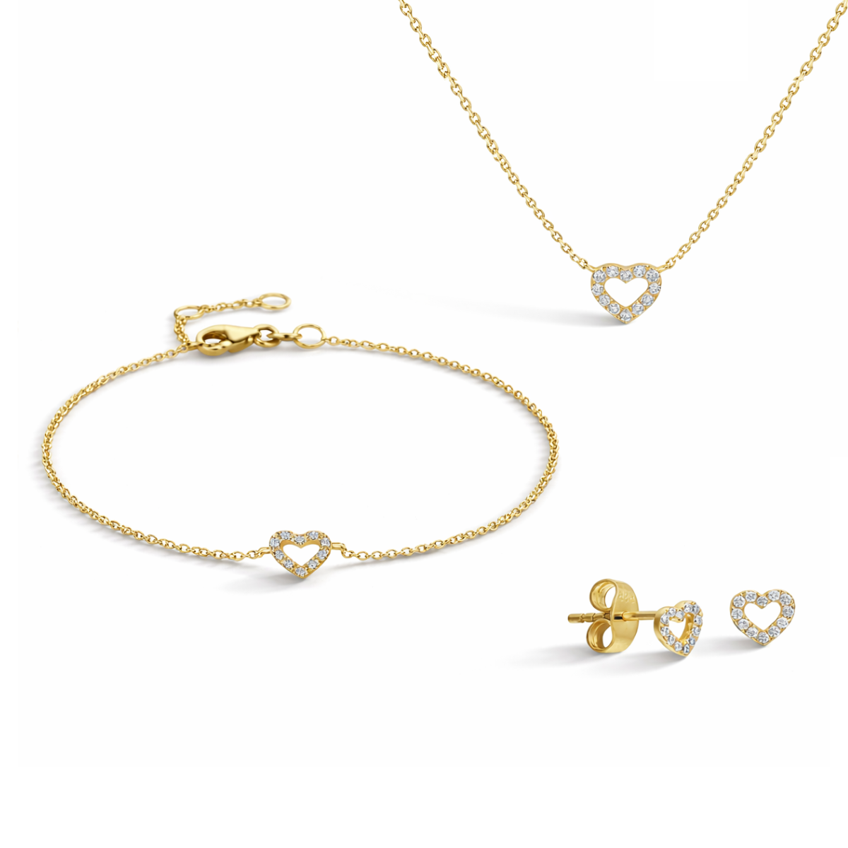 Diamond heart set