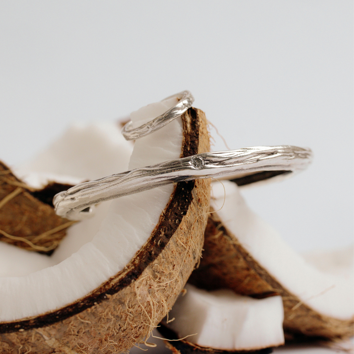 Solid silver bangle - Image 2